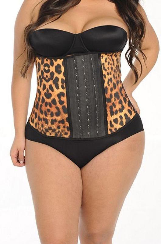 Lighteme Plus Size Leoparden-Taillentrainer 💖