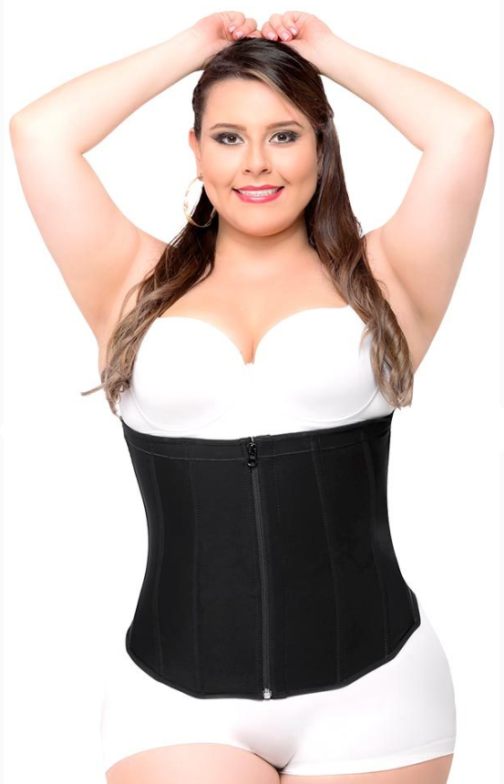 Lighteme Taillentrainer „Clip & Zip“ in Übergröße – Body Shaper mit 3 Haken und Reißverschluss!