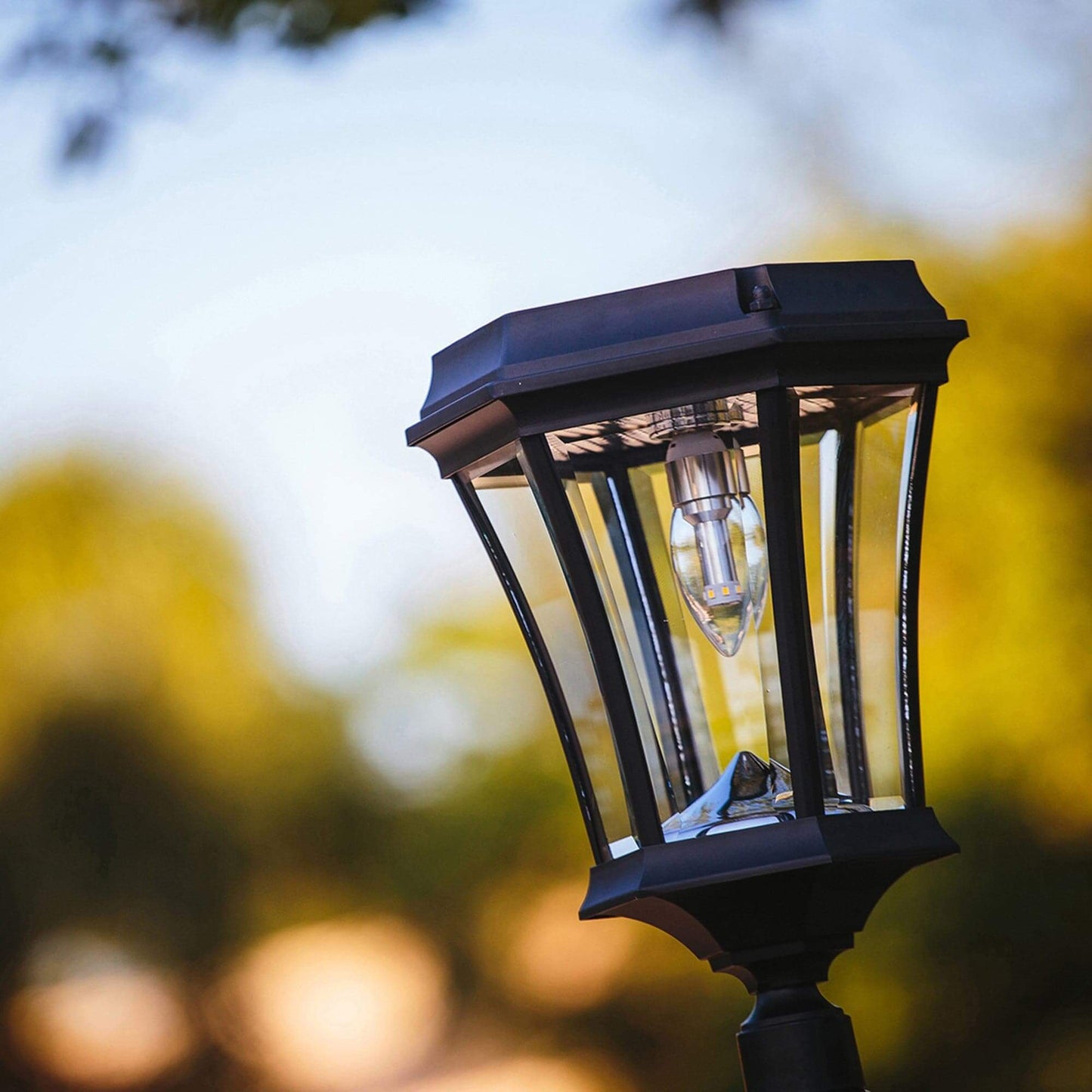 Lighteme Solar Lamp Post Lights - Bulb Solar Lamp - Mounts 3 ways