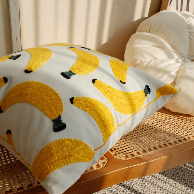 Lighteme Banana Throw Pillow Cover