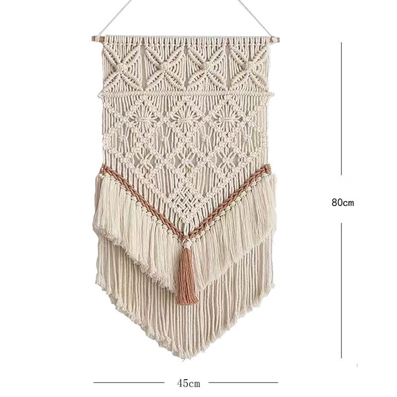 Lighteme Boho Handwoven Tassel Wall Hanging
