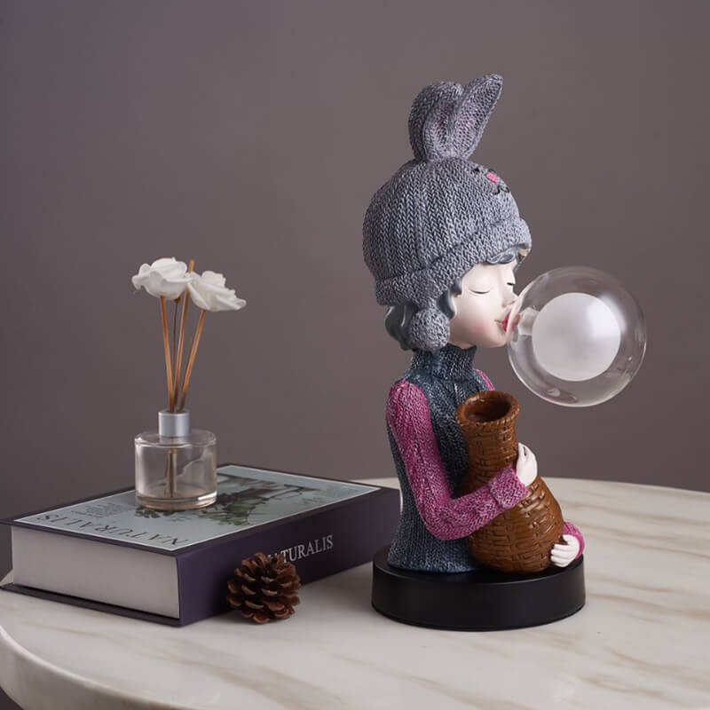 Lighteme Hasenohr-Bubble-Girl-Schreibtischlampe