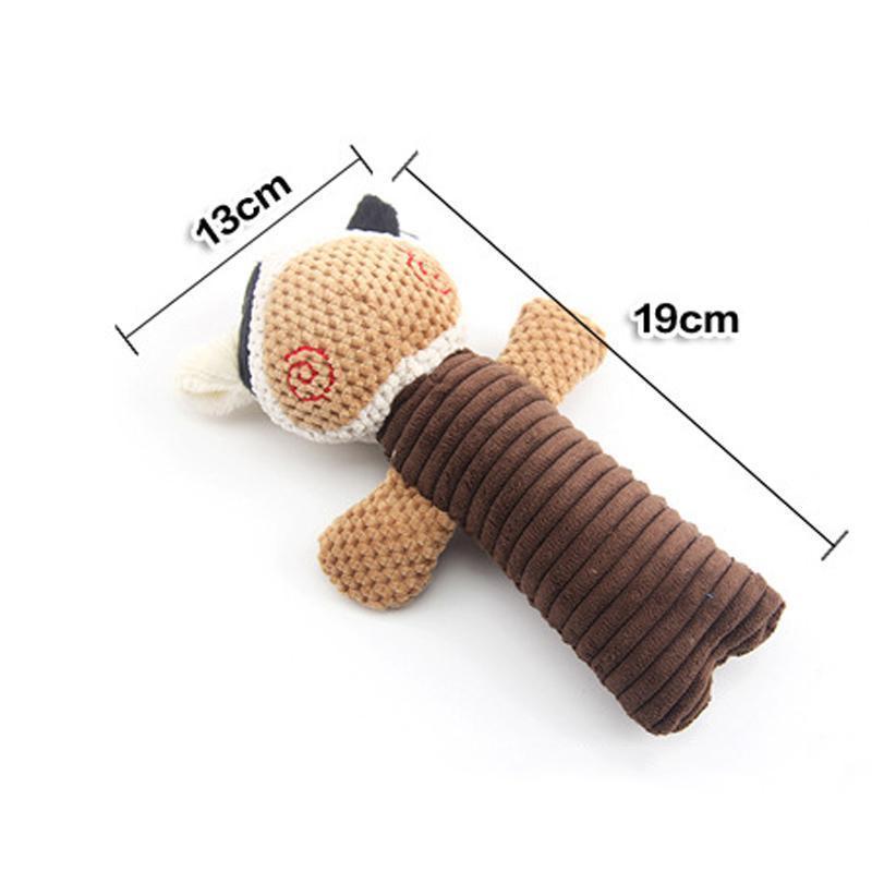 Lighteme Chew Squeaky Plush Dog's Toy (3 colors)