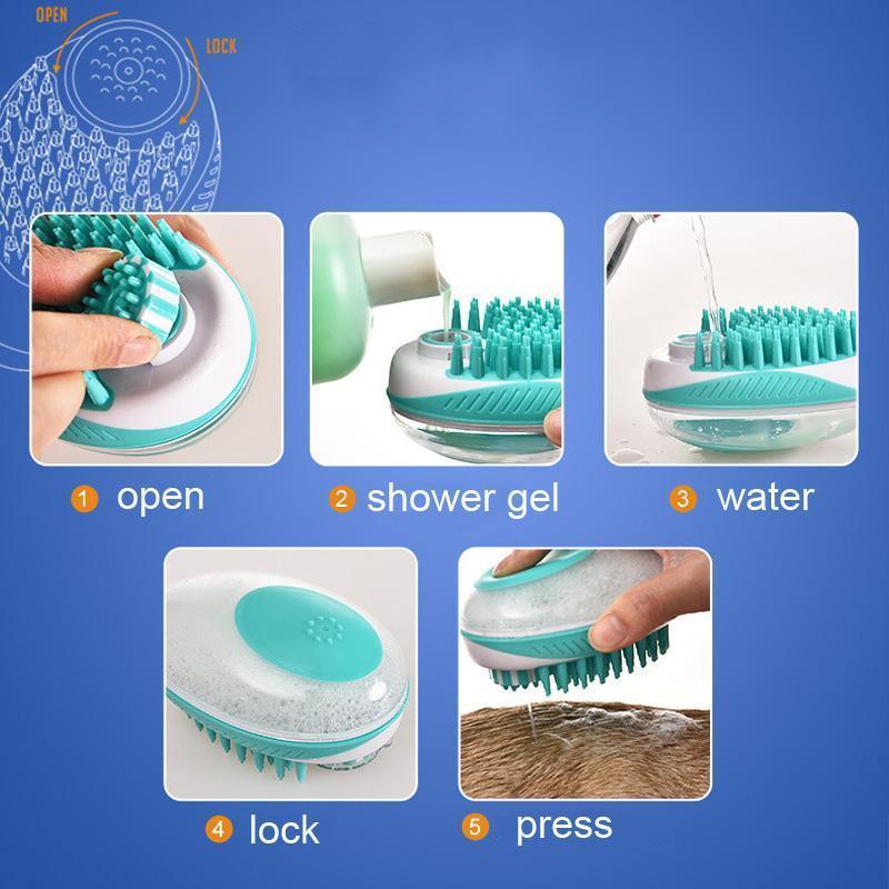 Lighteme Convenient Operation Pet Bath Massage Brush (2 colors)