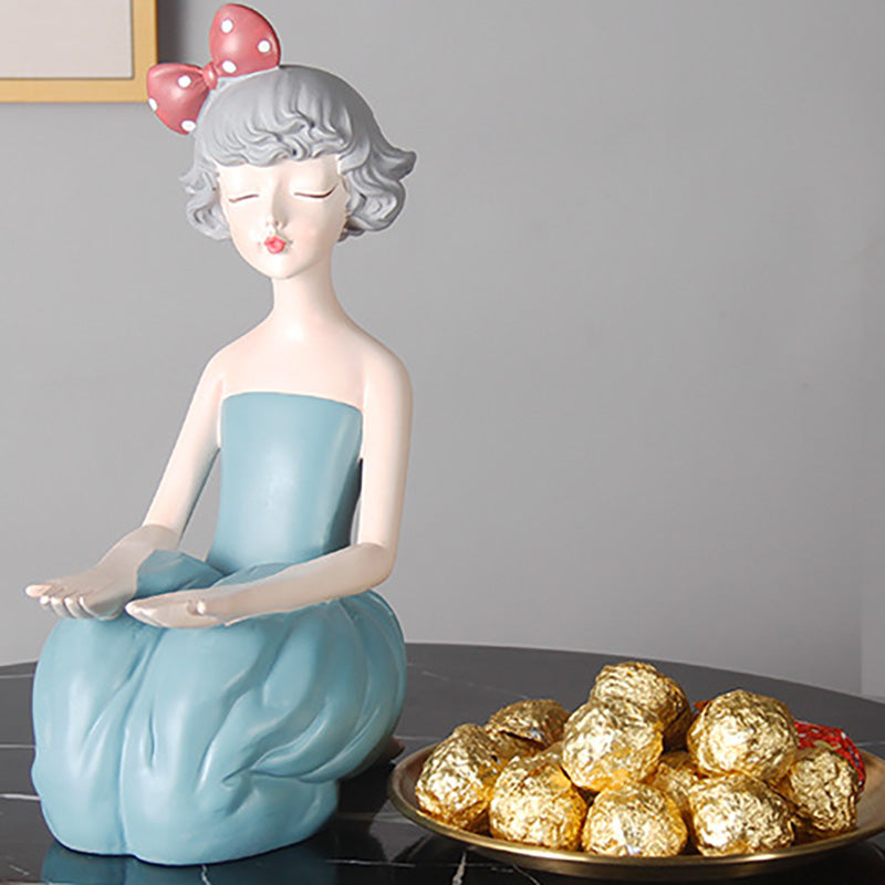 Lighteme Cute Butterfly Girl Resin Storage Decoration