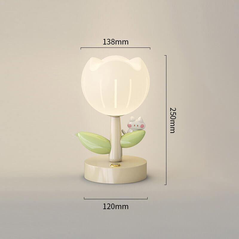 Lampe de table à fleurs mignonne Lighteme