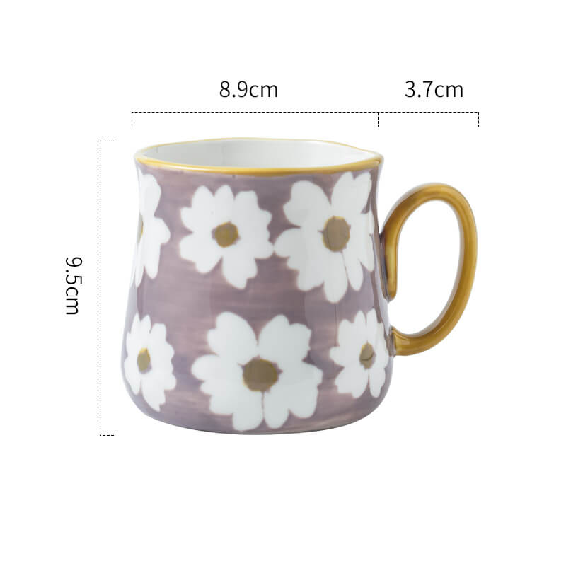 Tasse en céramique à imprimé marguerites Lighteme