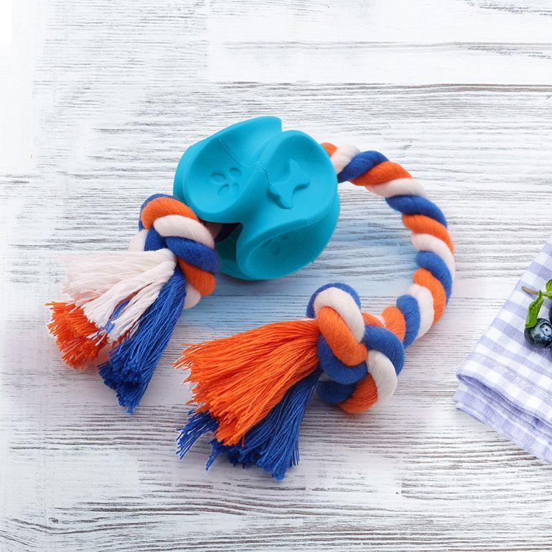 Lighteme Dog Rubber Rope Molar Clean Chew Toy (2 colors & 2 sizes)