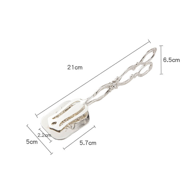 Lighteme Embossed Stainless Steel Baking Cake Tongs