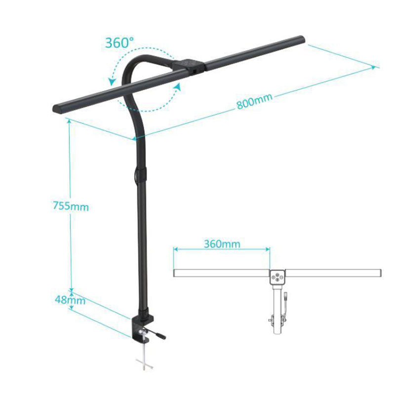 Lighteme Eye Protection Clip Desk Lamp