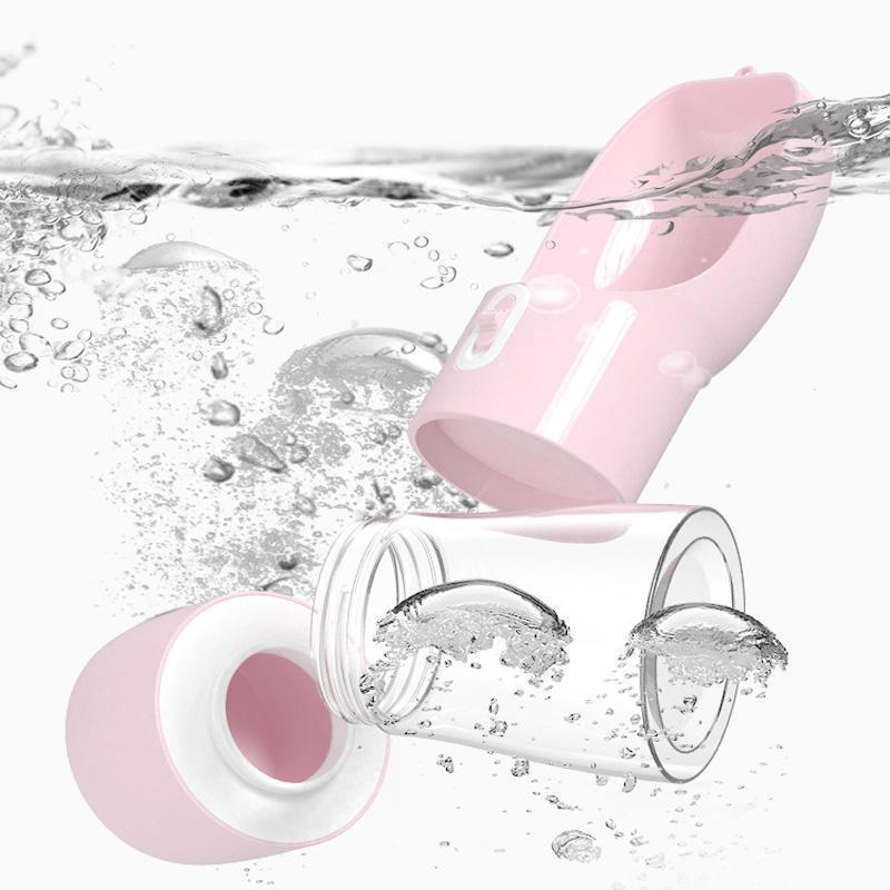 Lighteme Leak-Proof Dog Water Bottle With Food Container (4 colors)