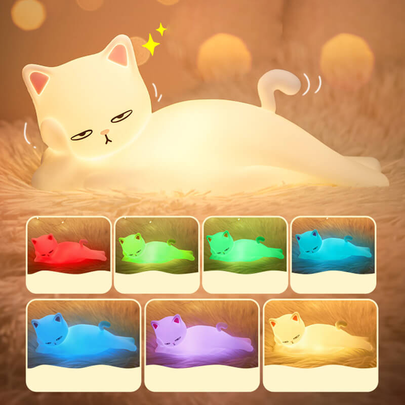 Lighteme Nachtlampe „Liegende Katze“