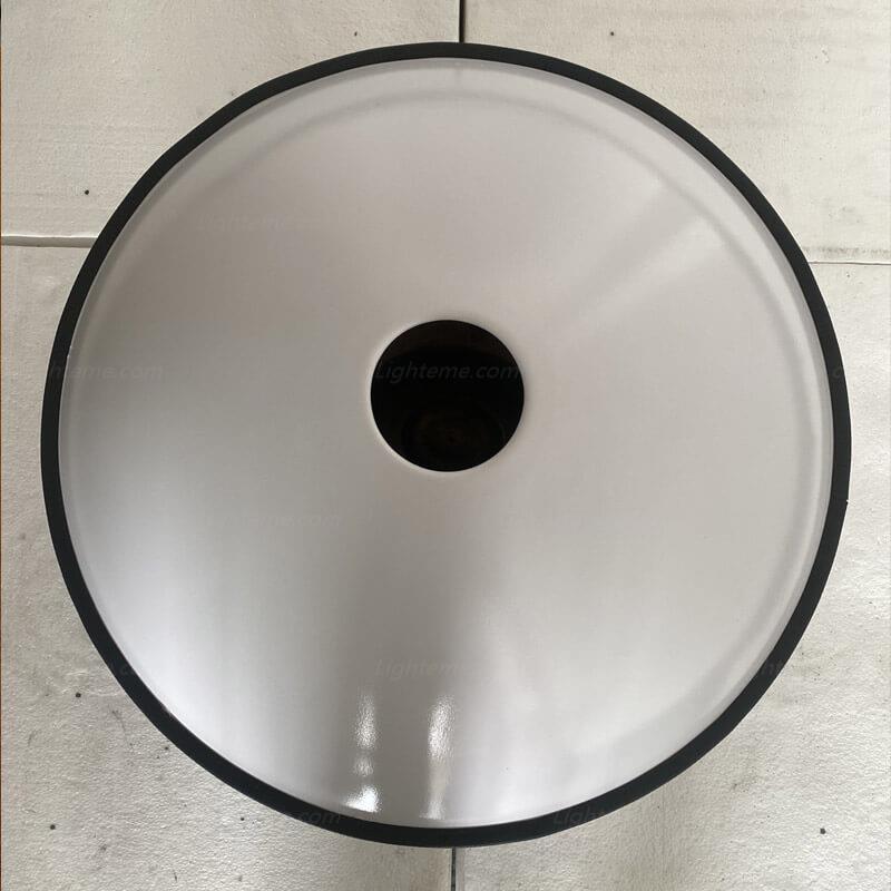 Lighteme Fait main Fleurs de Datura Acier Inoxydable Mini Handpan Drum G Mineur 9 Notes 18 Pouces Handpan Debutant