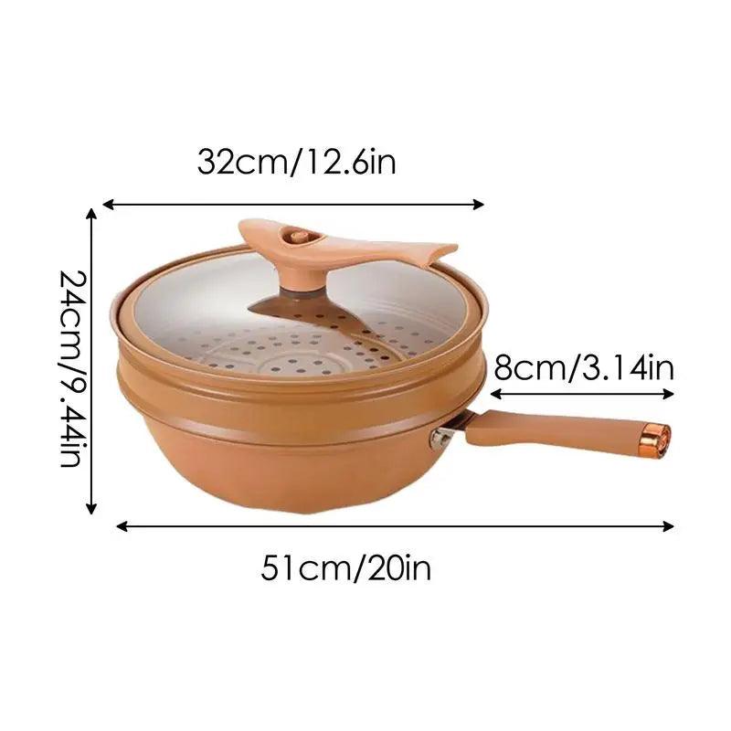 Lighteme Multifunktionaler Antihaft-Wok