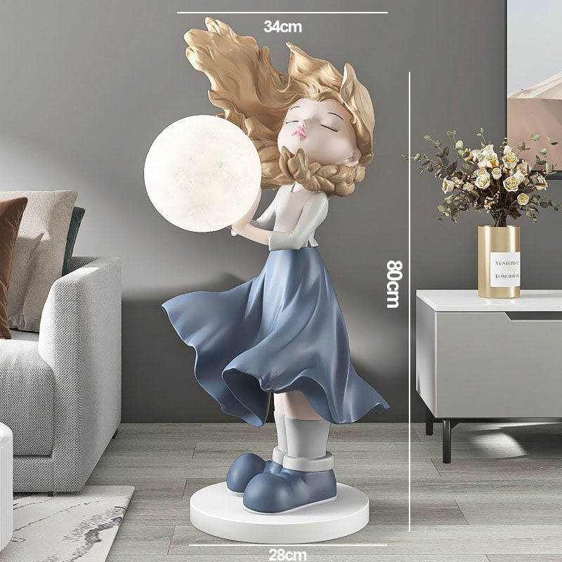 Lighteme Moon Girl Home Decoration