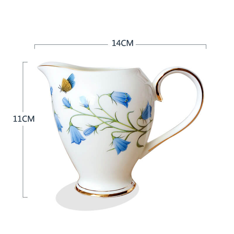 Lighteme Phalaenopsis Print Bone China Teapot Set