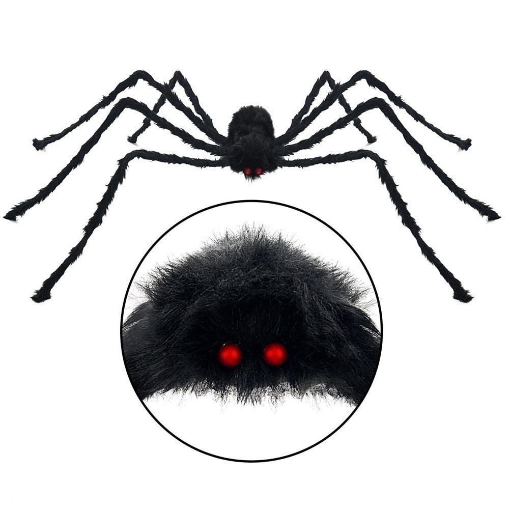 Lighteme Schwarze Spinne Halloween Dekoration
