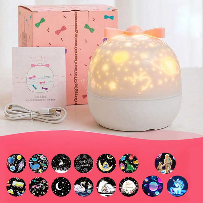 Lighteme Rotate Bow Knot Star Projector Lamp