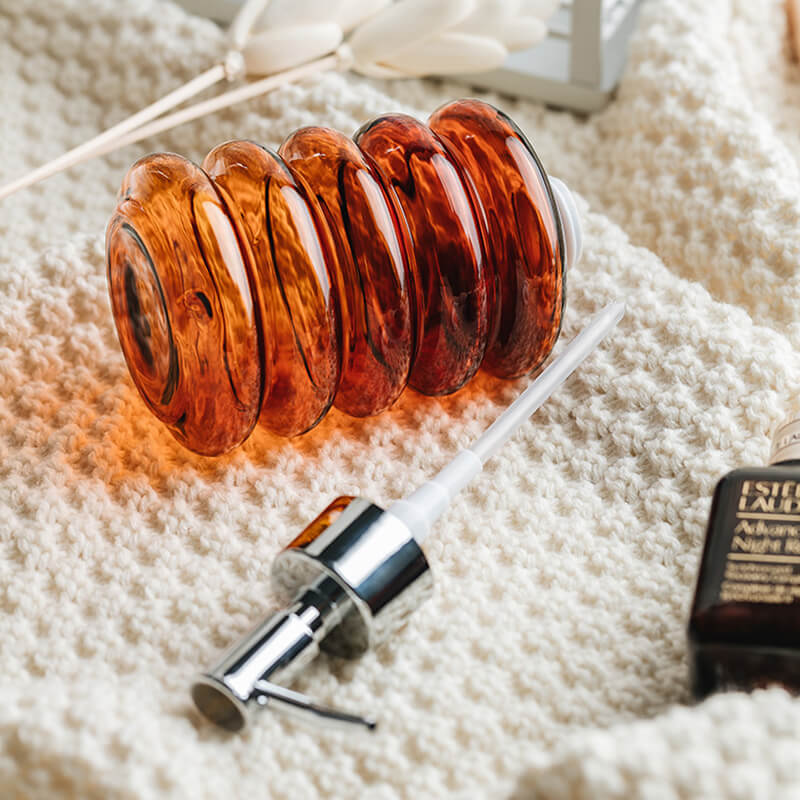 Distributeur de savon en verre spiralé Lighteme