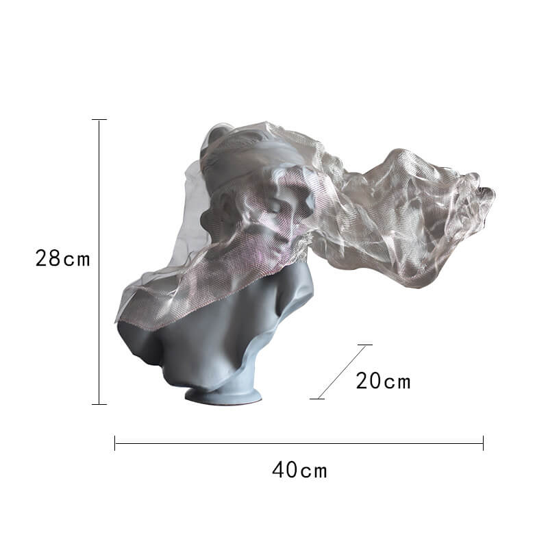 Lighteme Veil Girl Resin Decoration