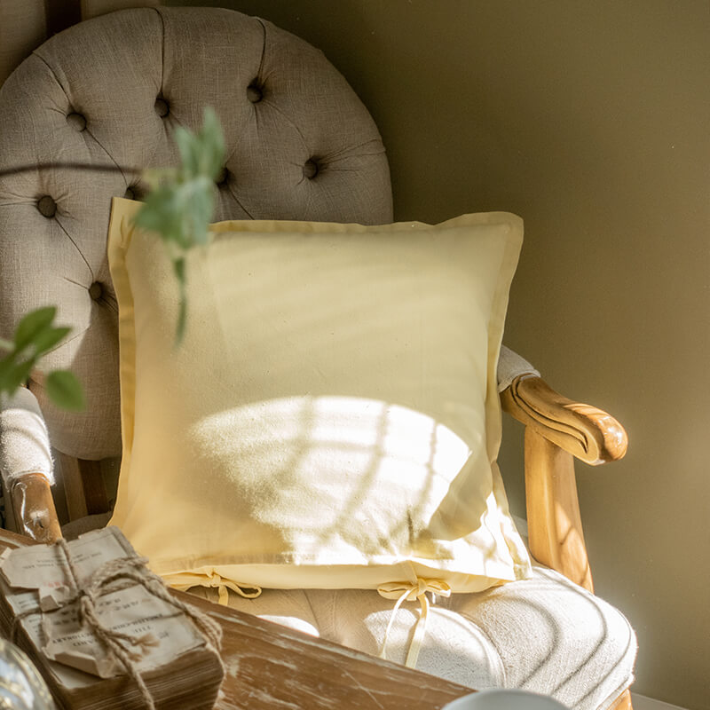 Lighteme Vintage Floral Cotton Throw Pillow Cover