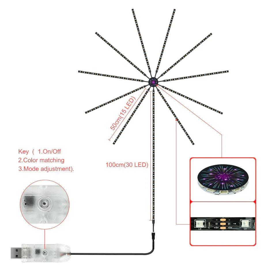 Lighteme Intelligente LED-Feuerwerkslichter
