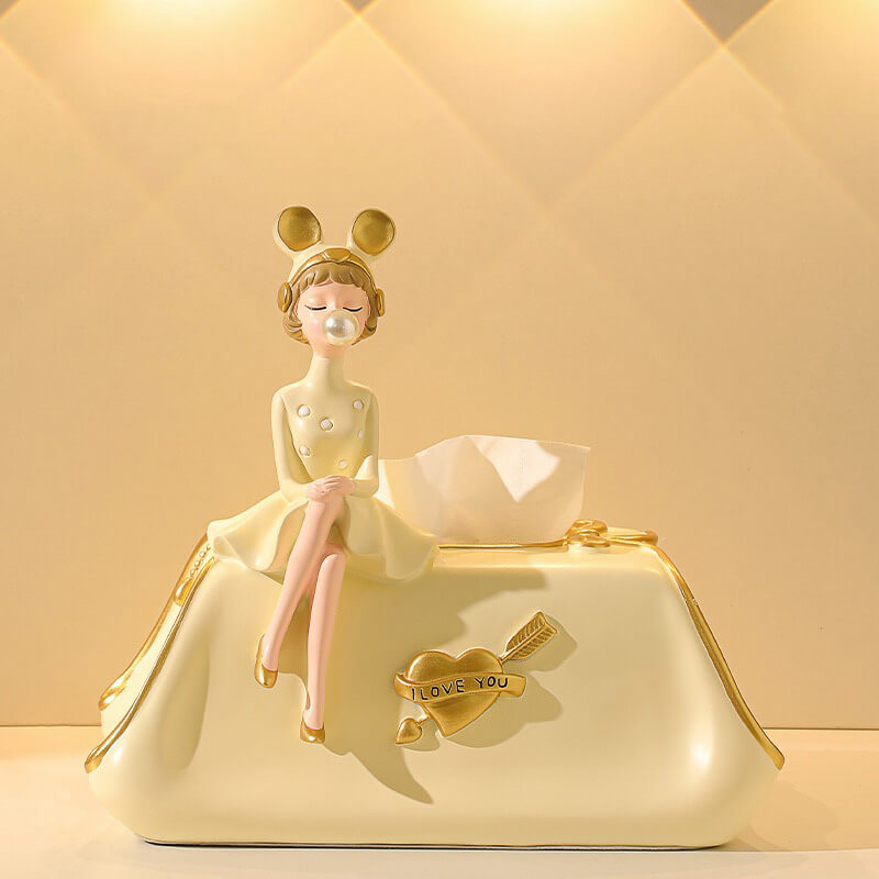 Lighteme Elegant Bubble Girl Tissue Box