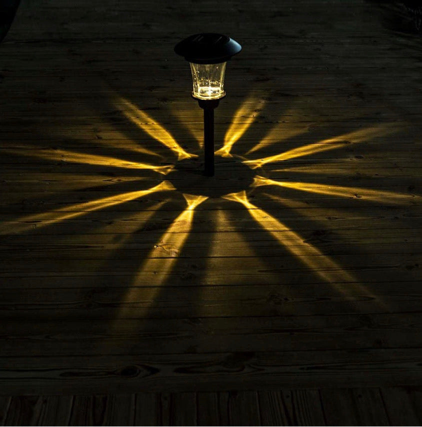 Lighteme Solar LED Large Outdoor Pathway Lights - 8 Pack- Oil Rubbed Bronze