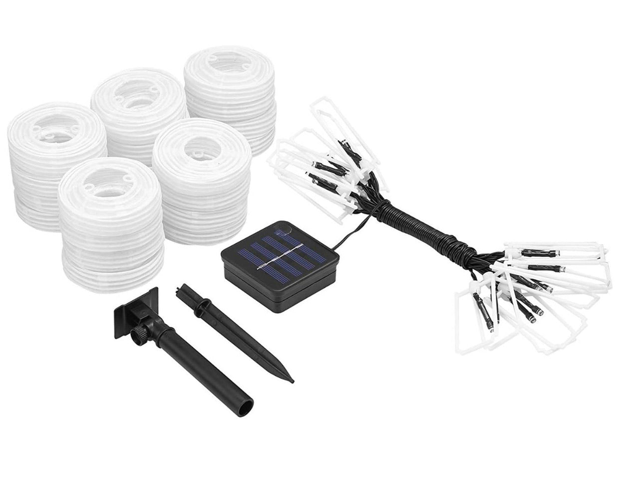 Lighteme 27Ft Solar Lamp Lantern Led Solar Garden Light Garland -10 Bulbs
