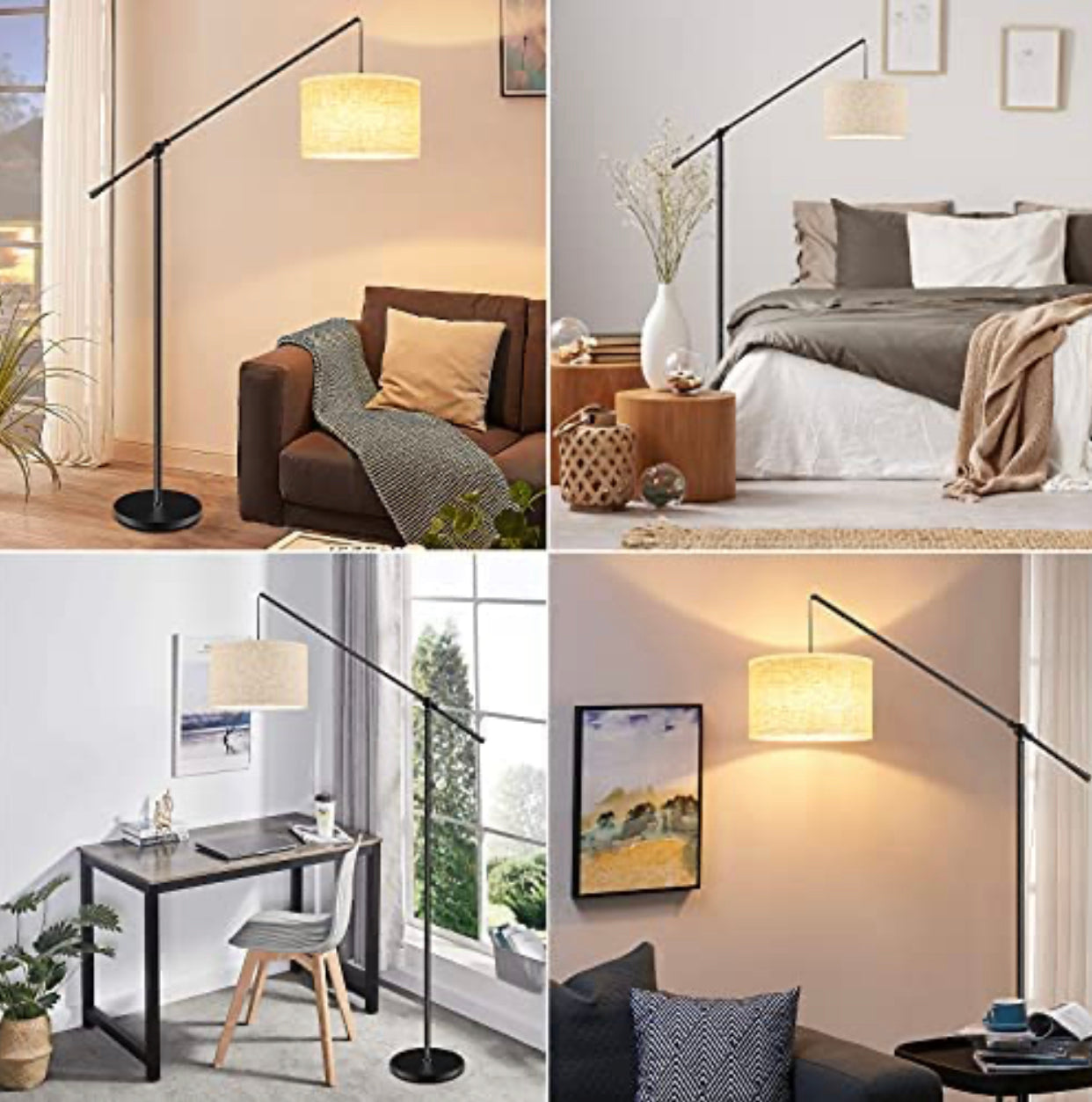 Lighteme Arc Stehlampe Hang - Groß - mit LED-Birne