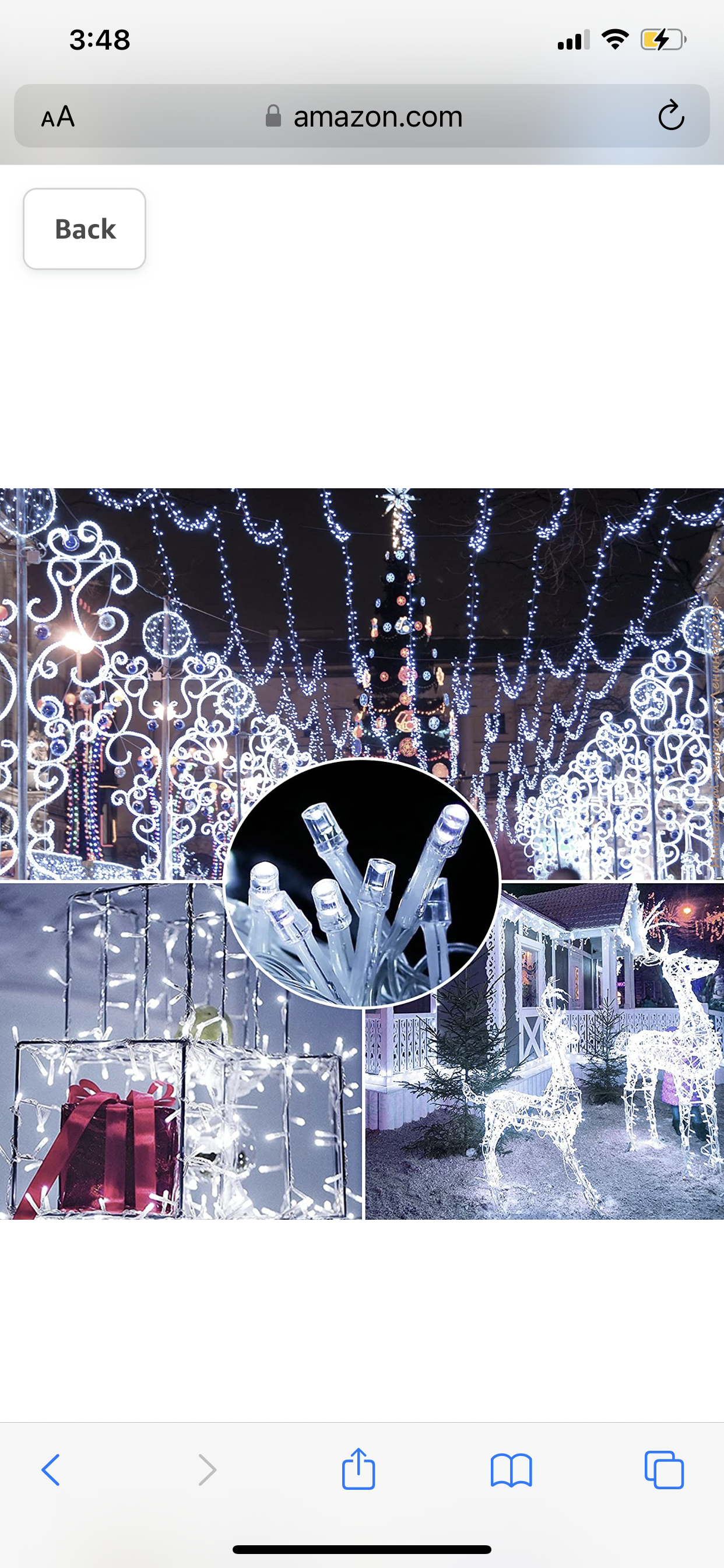 Lighteme 165Ft Solar String Lights White Wire Outdoor,500 LED Christmas Lights with 8 Modes and Timer, Remote Control