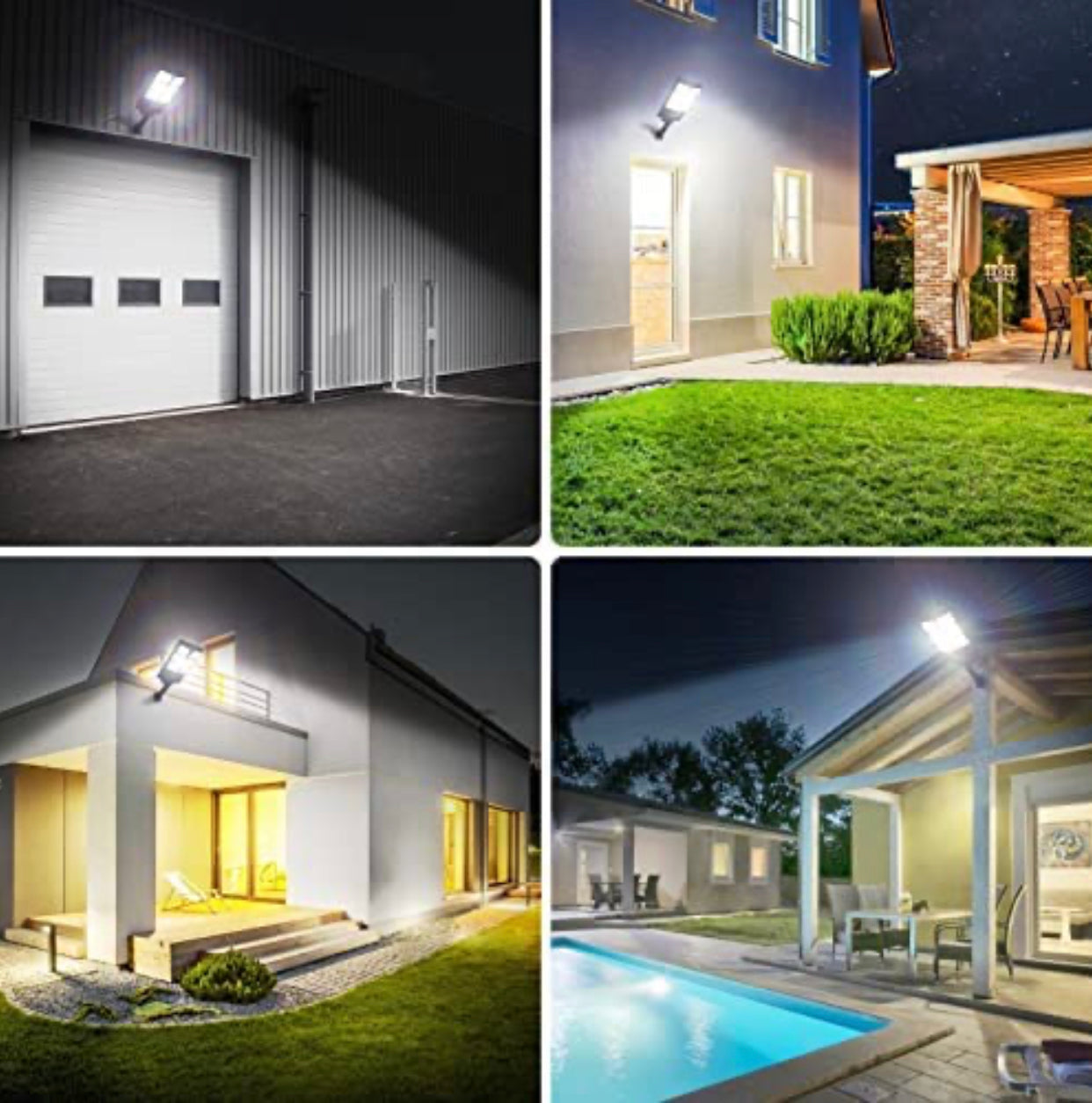 Lighteme 150W Solar Lights, 3 Modes Led Solar Wall Light Motion Sensor with Remote Control, 8000LM