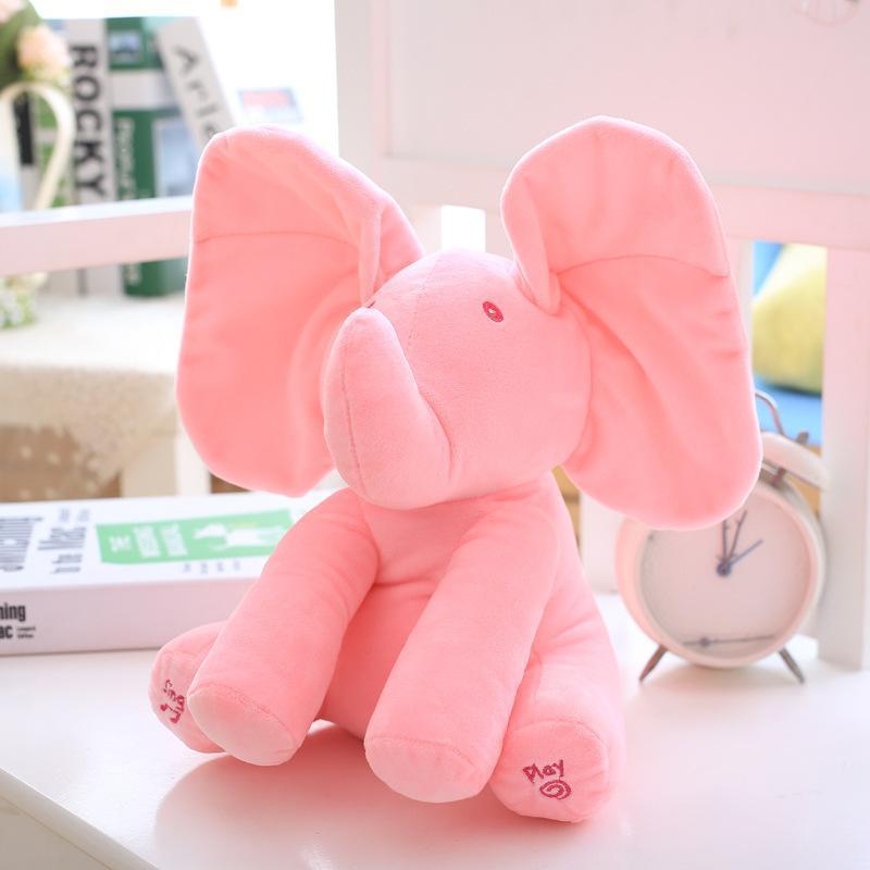 Lighteme Peek-a-Boo Animated Talking & Singing Elephant Plush Toy