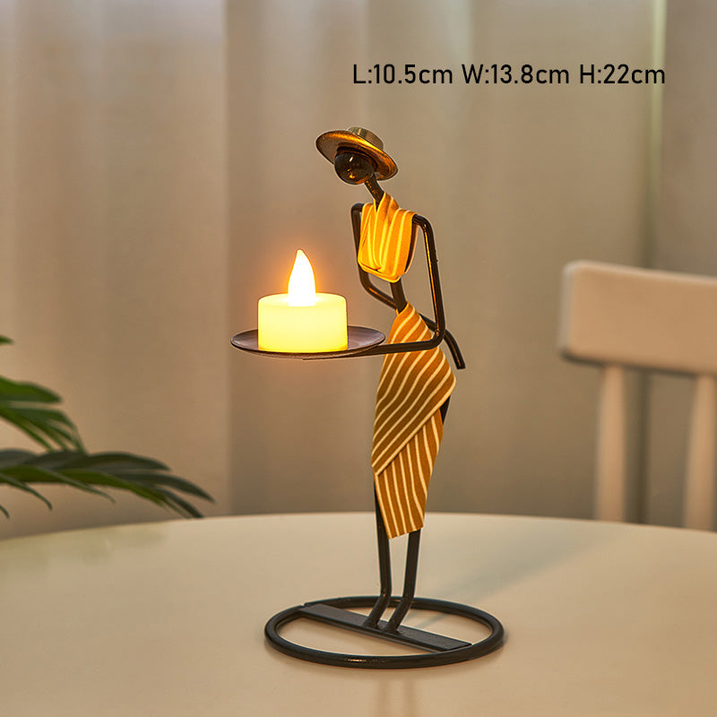 Lighteme Retro Iron Candle Holder