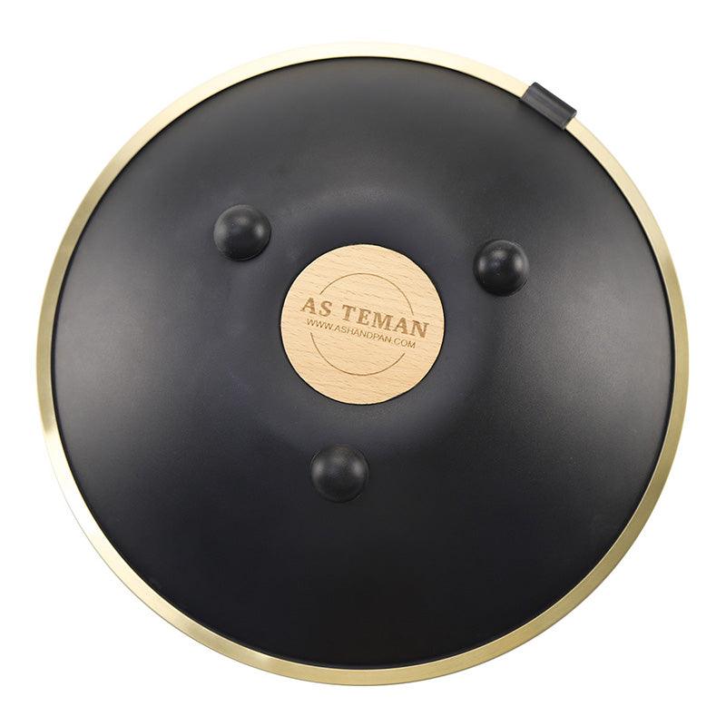 AS TEMAN Steel Tongue Drum | D Amara / C# Amara Black Tank Drum für Yoga & Meditation mit Geschenkset | 14 Zoll 9 Töne