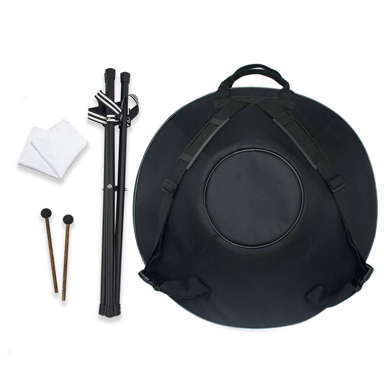 Lighteme As Teman Handpan Pure Golden 10 Notes D Minor Scale Hangdrum with gift set