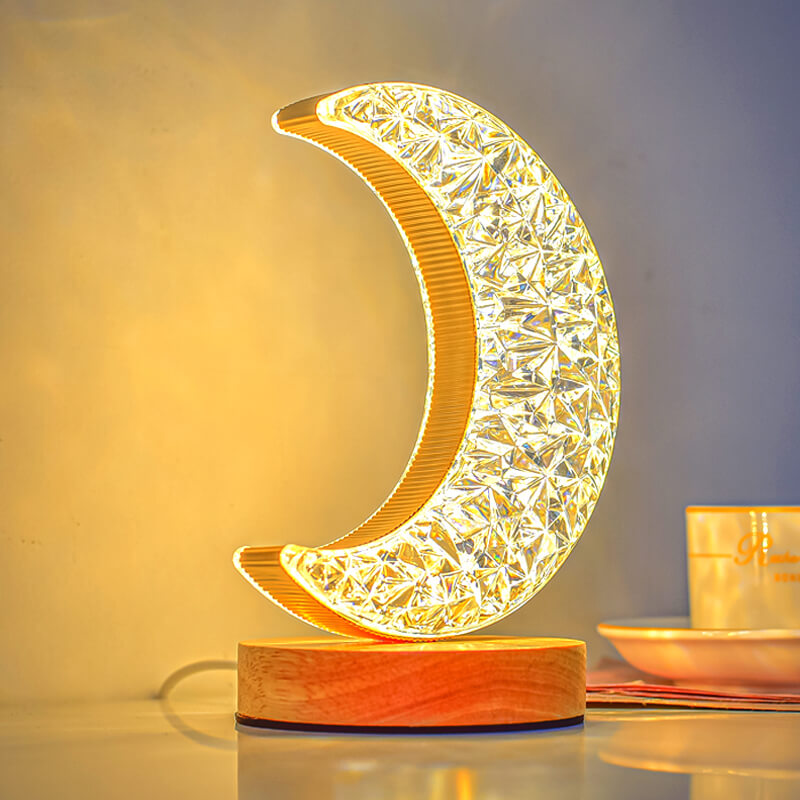 Lighteme Crystal Star Moon Night Light