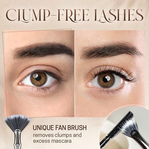 Lighteme abgewinkelte, fächerförmige Wimpernbürste