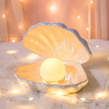 Lighteme Ceramic Shell Pearl Night Lamp