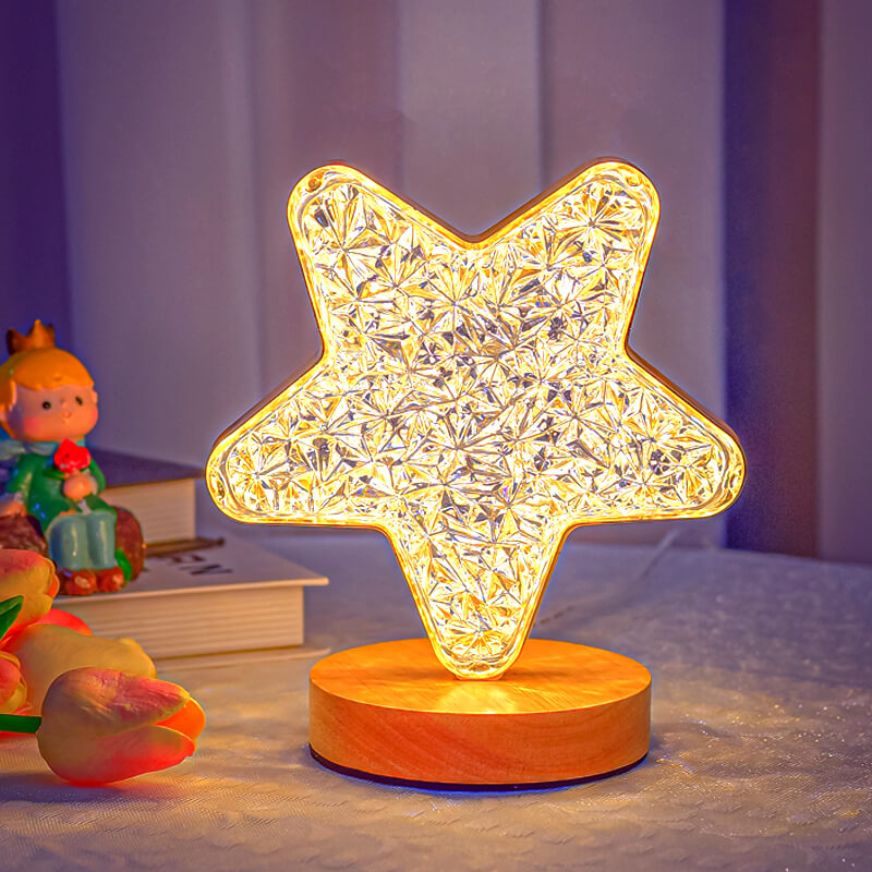 Lighteme Crystal Star Moon Night Light