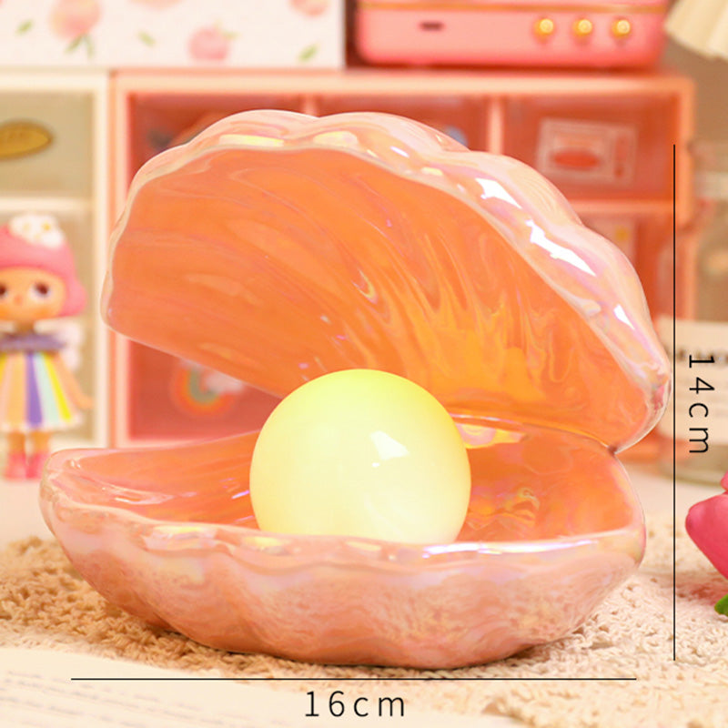 Lighteme Ceramic Shell Pearl Night Lamp