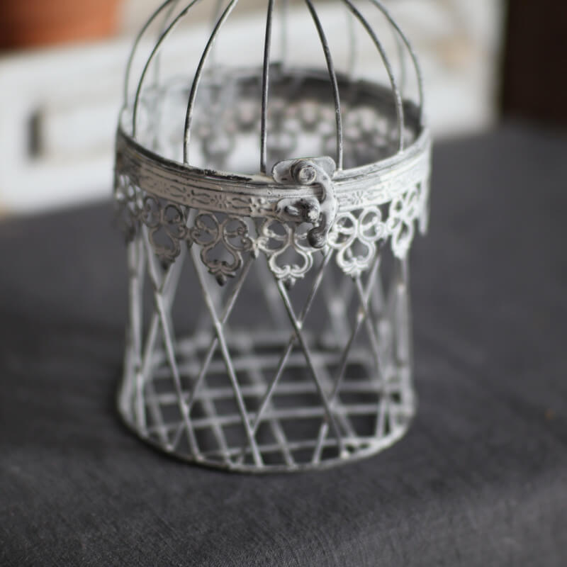 Lighteme Vintage Iron Birdcage Candle Holder