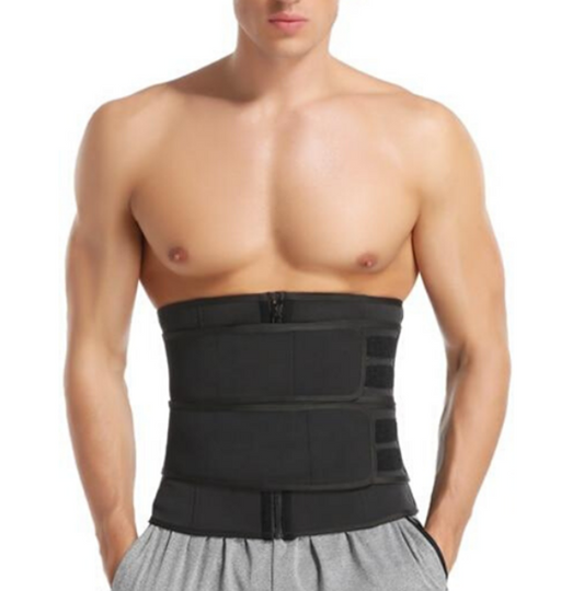 Ceinture de sudation à double sangle de compression Lighteme pour hommes - Brûlez la graisse du ventre !!
