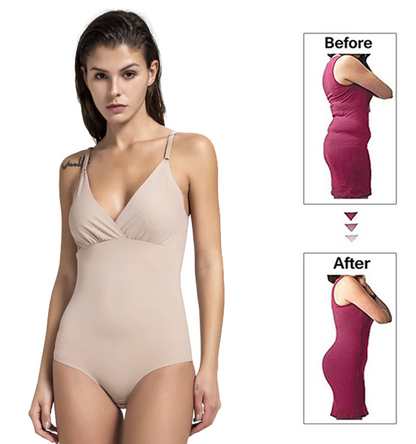 Lighteme Seidiger Schlankheits-Bodysuit-Shaper – Mit leicht zugänglichem Badezimmer