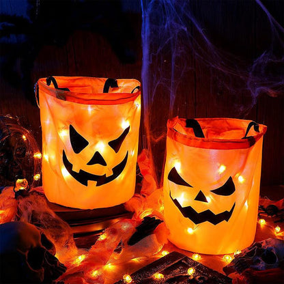 Lighteme - Halloween-Kürbiseimer mit LED-Lichtern | 1 KAUFEN, 1 GRATIS ERHALTEN (2 STK.)