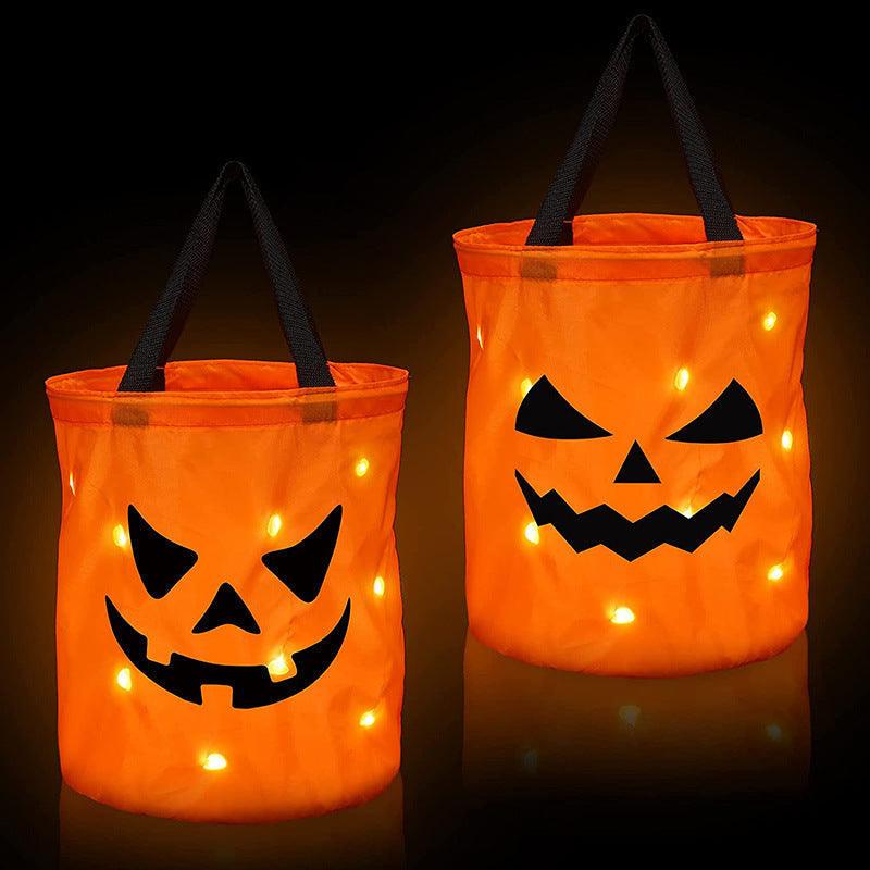 Lighteme - Halloween-Kürbiseimer mit LED-Lichtern | 1 KAUFEN, 1 GRATIS ERHALTEN (2 STK.)