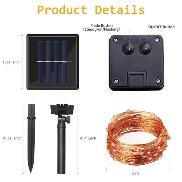 Lighteme Solar lamp string (6 colors)