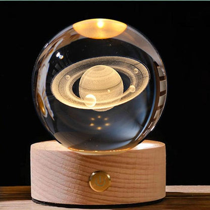 Leuchtender 3D-Kristallglobus von Lighteme – ein Nachtlicht wie kein anderes!