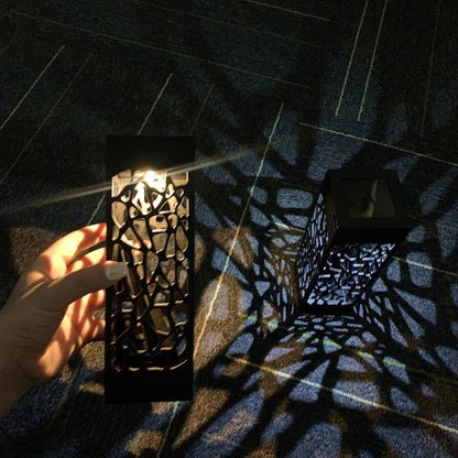 Lighteme 12-Lumen Solar Bollard Light with Tree Design LED 2/4/6/8/12-Pack