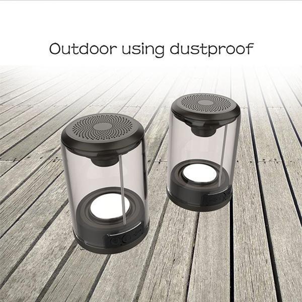 Enceinte Bluetooth magnétique Lighteme transparente (2 couleurs)